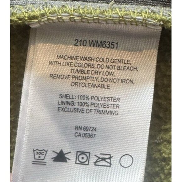 Columbia Jacket Mens Large Olive Green Interchange Fleece Full Zip Sweater Hike - Picture 12 of 14